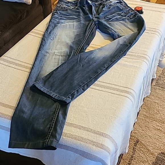S Angelo "Letrico" blue Jeans sz 33"x31". 10" rise.(#886). - Picture 1 of 15